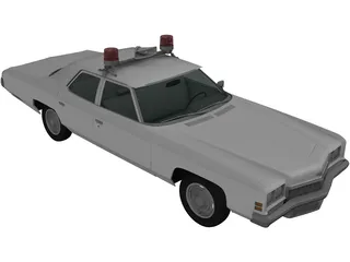Chevrolet Impala Police (1972) 3D Model preview