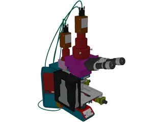 Olympus Microscope 3D Model preview