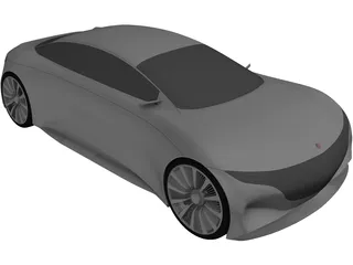 Mercedes-Benz Vision EQS (2019) 3D Model preview