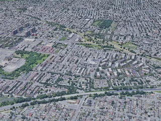 New York City, Queens, USA (2019) 3D Model preview