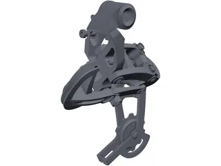 SRAM X.0 Rear Delaurier 3D Model preview