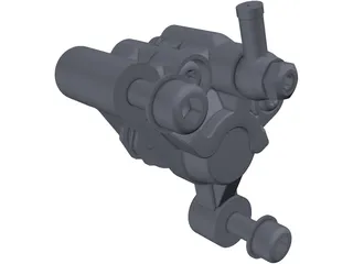 Formula Mountain Bike Brake Caliper 3D Model preview