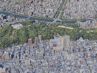 Hiroshima City, Japan (2019) 3D Model preview