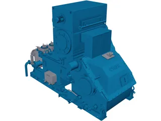 Pressure Pump 3D Model preview