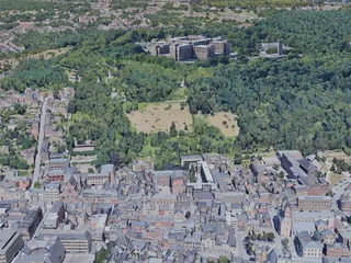 Liege City, Belgium (2019) 3D Model preview