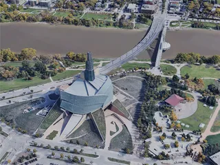 Winnipeg City, MB, Canada (2019) 3D Model preview
