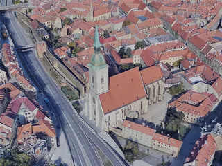 Bratislava City, Slovakia (2019) 3D Model preview