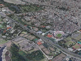 Buenos Aires City, Argentina (2019) 3D Model preview