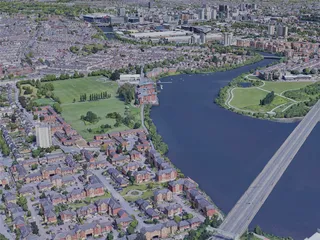 Cardiff City, UK (2019) 3D Model preview