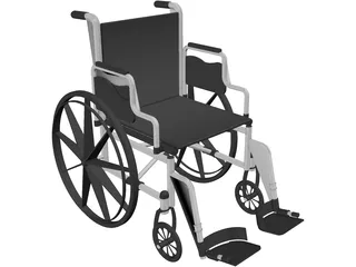 Wheelchair 3D Model preview