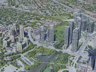 Etobicoke, Toronto, ON, Canada (2019) 3D Model preview
