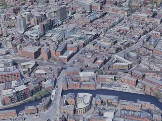 Leeds City, UK (2019) 3D Model preview