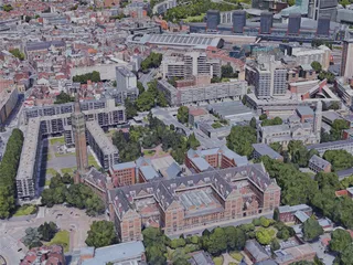 Lille City, France (2019) 3D Model preview