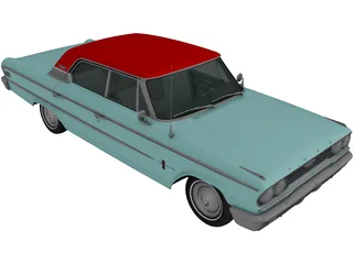Ford Galaxie 500 (1963) 3D Model preview