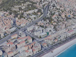 Nice City, France (2019) 3D Model preview