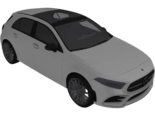 Mercedes-Benz A-Class (2020) 3D Model preview