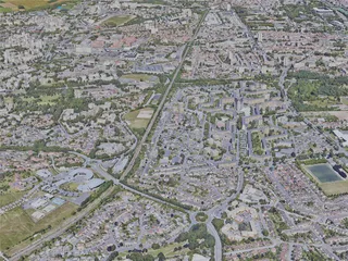 Reims City, France (2019) 3D Model preview