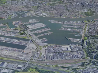 Rotterdam City, Netherlands (2019) 3D Model preview