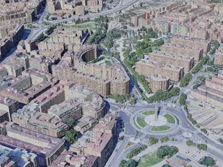 Zaragoza City, Spain (2019) 3D Model preview