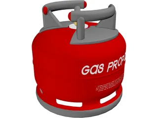 Gas Bottle ELFI 3D Model preview