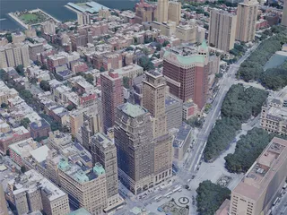 Brooklyn Heights, NY, USA (2019) 3D Model preview