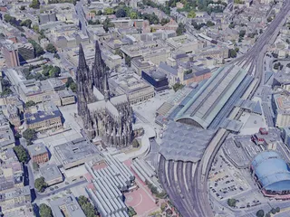 Cologne City, Germany (2019) 3D Model preview