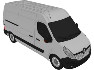 Renault Master (2017) 3D Model preview