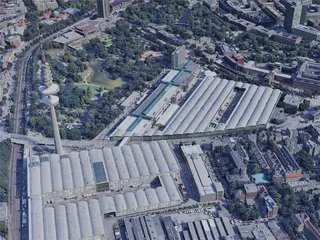 Hamburg City, Germany (2019) 3D Model preview