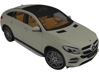Mercedes-Benz GLE 350D Coupe 3D Model preview