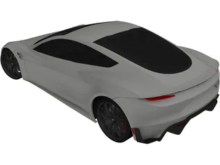 Tesla Roadster (2020) 3D Model preview