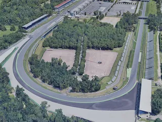 Monza Race Track (2019) 3D Model preview