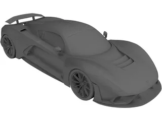 Hennessey Venom F5 (2020) 3D Model preview