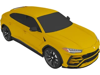 Lamborghini Urus (2019) 3D Model preview
