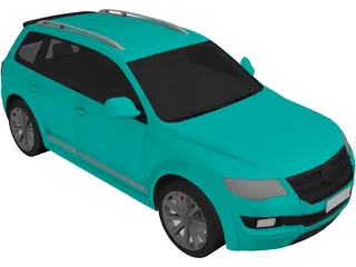 Volkswagen T-Cross (2019) 3D Model preview