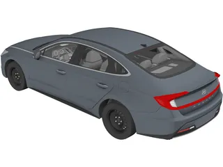 Hyundai Sonata (2020) 3D Model preview