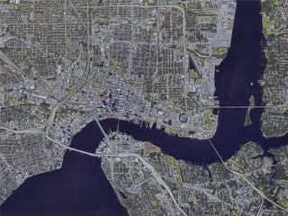 Jacksonville City, FL, USA (2019) 3D Model preview