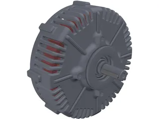 PMG132 Electric Motor 3D Model preview