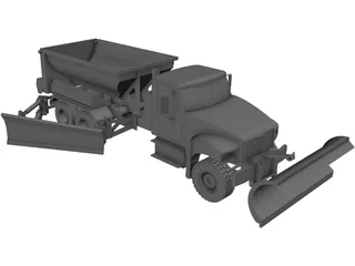 Snow Plow 3D Model preview