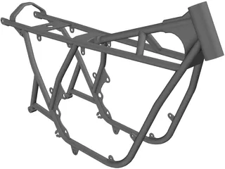 Honda CB750 Frame 3D Model preview