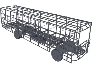 Bus Chassis 3D Model preview