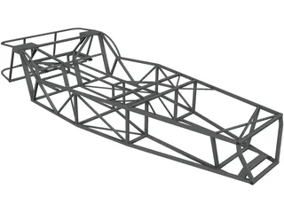 Lotus 7 Chassis 3D Model preview