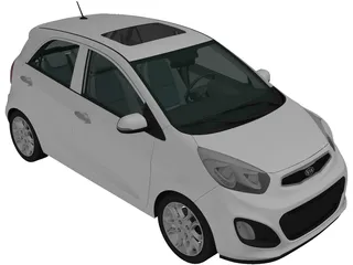 Kia Picanto (2012) 3D Model preview