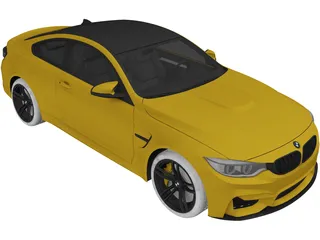 BMW M4 3D Model preview