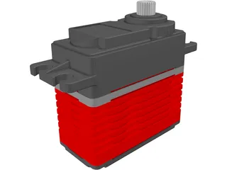 Hitec HSB-9380TH Servo 3D Model preview
