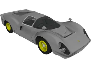 Ferrari 330 P4 (1967) 3D Model preview