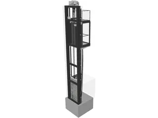 Elevator 3D Model preview