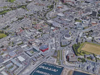 Plymouth City, UK (2019) 3D Model preview