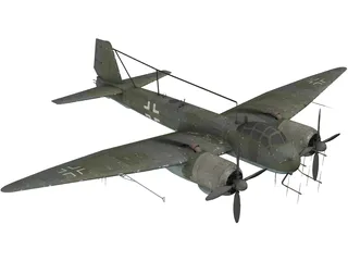 Junkers Ju 388 3D Model preview
