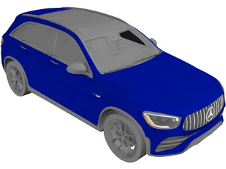 Mercedes-Benz GLC43 AMG (2020) 3D Model preview