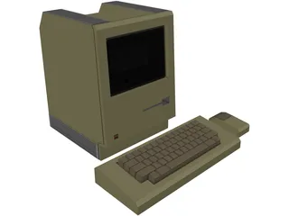 Apple Macintosh 128K 3D Model preview